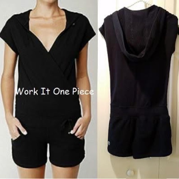 LULULEMON RARE Work It One Piece Hooded Romper Rare and Retired Jumper Shorts - Picture 2 of 12